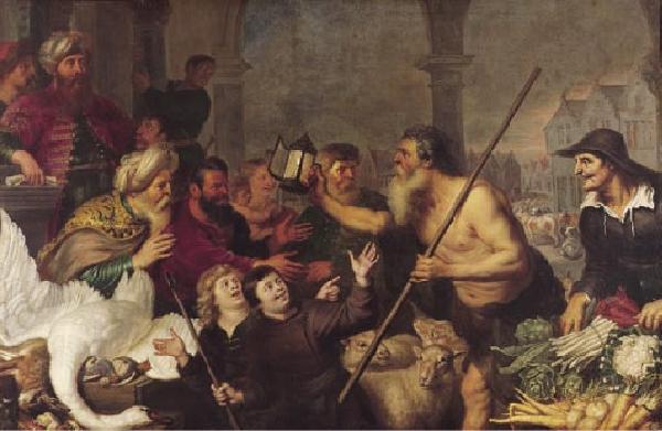 Cornelis de Vos Diogenes searches for a man France oil painting art